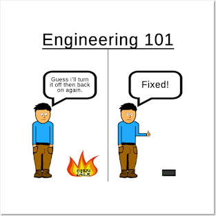 Funny Engineering artwork Posters and Art